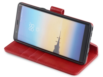 2-in-1 Synthetic Leather Wallet Case for Samsung Galaxy Note8 - Red