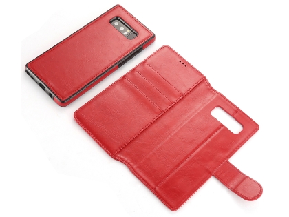 2-in-1 Synthetic Leather Wallet Case for Samsung Galaxy Note8 - Red