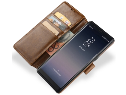 2-in-1 Synthetic Leather Wallet Case for Samsung Galaxy Note8 - Brown