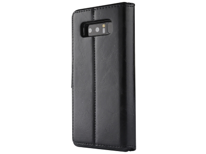 2-in-1 Synthetic Leather Wallet Case for Samsung Galaxy Note8 - Black