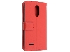 Synthetic Leather Wallet Case with Stand for LG K11+ - Red Leather Wallet Case