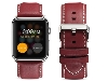 Premium Leather Band for 38/40 mm Apple Watch  - Rosewood Watch Band
