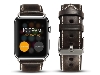 Premium Rustic Inspired Leather Band for 38/40 mm Apple Watch  - Charcoal Watch Band