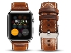 Premium Rustic Inspired Leather Band for 38/40 mm Apple Watch  - Burnt Orange Watch Band