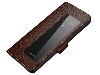 Top Grain Leather Case With Windows for Huawei P30 - Brown Leather Case