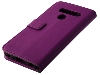 Synthetic Leather Wallet Case with Stand for LG V50 ThinQ - Purple Leather Wallet Case