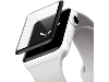 Curved Glass Screen Protector for Apple Watch 38 mm - Black/Clear Screen Protector
