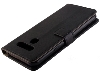 Synthetic Leather Wallet Case with Stand for LG Q60 - Black Leather Wallet Case
