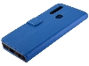 Synthetic Leather Wallet Case with Stand for vivo Y12 - Blue Leather Wallet Case