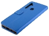Synthetic Leather Wallet Case with Stand for Motorola Moto G8 - Blue Leather Wallet Case