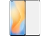 Curved Glass Screen Protector with Full Adhesive for VIVO X50 Pro - Black/Clear Screen Protector