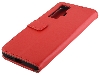 Synthetic Leather Wallet Case with Stand for vivo X50 Pro - Red Leather Wallet Case