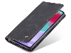 CaseMe Slim Synthetic Leather Wallet Case with Stand for Samsung Galaxy A32 5G - Charcoal Leather Wallet Case