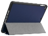 Premium Slim Synthetic Leather Flip Case with Pen holder for iPad 6th/5th Gen - Navy Blue Leather Flip Case