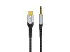 WiWU AUX Stereo Cable 3.5mm to USB-C YP03 - Black USB-C to 3.5mm Jack