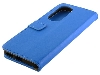 Synthetic Leather Wallet Case with Stand for Motorola Edge 30 Pro - Blue Leather Wallet Case