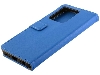 Synthetic Leather Wallet Case with Stand for vivo Y22s - Blue Leather Wallet Case