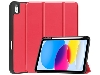 Synthetic Leather Flip Case with Stand for iPad 10th Gen 10.9 (2022) - Red Leather Flip Case