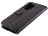 Synthetic Leather Wallet Case with Stand for Nokia X30 - Black Leather Wallet Case