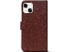 Premium Leather Wallet Case for Apple iPhone 15 - Rosewood Leather Wallet Case