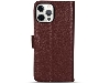 Premium Leather Wallet Case for Apple iPhone 15 Pro Max - Rosewood Leather Wallet Case