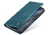 CaseMe Slim Synthetic Leather Wallet Case with Stand for OPPO Reno10 5G - Teal Leather Wallet Case