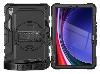 Rugged Impact Case with Strap for Samsung Galaxy Tab S9 FE - Classic Black Impact Case