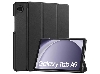 Premium Slim Synthetic Leather Flip Case with Stand for Samsung Galaxy Tab A9 8.7 inches - Black Leather Flip Case