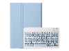 Keyboard and Case for Samsung Galaxy Tab A9+ 11 inches - Light Blue Keyboard