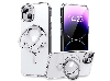 Magnetic Ring Stand Case for iPhone 14 - Clear Hard Case