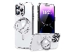 Magnetic Ring Stand Case for iPhone 15 Pro - Clear Hard Case
