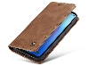 CaseMe Slim Synthetic Leather Wallet Case with Stand for OPPO Reno11 F 5G - Tan Leather Wallet Case