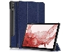 Slim Synthetic Leather Flip Case with Stand for Samsung Galaxy Tab S10+ - Navy Leather Flip Case
