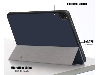 Synthetic Leather Flip Case with Stand for iPad Air 13 inch (2025) - Midnight Blue Leather Flip Case