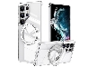 Magnetic Ring Stand Case for Samsung S25 Ultra - Clear Hard Case
