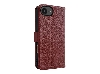 Premium Leather Wallet Case for Apple iPhone 16e - Rosewood Leather Wallet Case