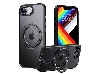Magnetic Ring Stand Case for iPhone 16e - Black Hard Case