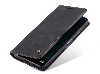 CaseMe Slim Synthetic Leather Wallet Case with Stand for Samsung Galaxy A26 - Charcoal Leather Wallet Case