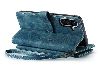 CaseMe Synthetic Leather Wallet Case with Zipper Pocket for Samsung Galaxy A36 - Teal Leather Wallet Case
