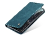 CaseMe Slim Synthetic Leather Wallet Case with Stand for OPPO Reno13 F - Teal Leather Wallet Case