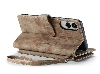 CaseMe Synthetic Leather Wallet Case with Zipper Pocket for Samsung Galaxy S25 Edge - Desert Taupe Leather Wallet Case