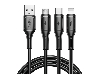 WiWU Starlink 3-in-1 Charging Cable - USB-A - Cable & Adapter