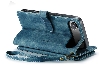 CaseMe Synthetic Leather Wallet Case with Zipper Pocket for iPhone Air - Teal Leather Wallet Case