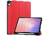 Slim Synthetic Leather Flip Case with Stand for Samsung Galaxy Tab S11 - Red Leather Flip Case
