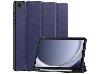 Premium Slim Synthetic Leather Flip Case with Stand for Samsung Galaxy Tab A11+ 11 inches - Navy Leather Flip Case