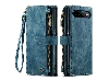 CaseMe Synthetic Leather Wallet Case with Zipper Pocket for Google Pixel 11 Pro XL - Teal Leather Wallet Case