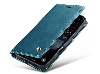 CaseMe Slim Synthetic Leather Wallet Case with Stand for iPhone 18 Pro - Teal Leather Wallet Case