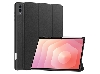 Slim Synthetic Leather Flip Case with Stand for Samsung Galaxy Tab S12 Ultra - Black Leather Flip Case