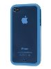 Dual-Design Case for iPhone 4S/4 - Blue/Frosted Blue Dual-Design Case
