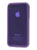 Dual-Design Case for iPhone 4S/4 - Purple/Frosted Purple Dual-Design Case